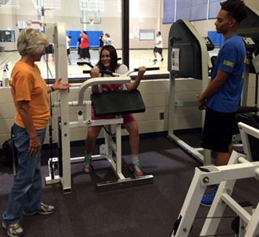 Weight room at Randolph Center