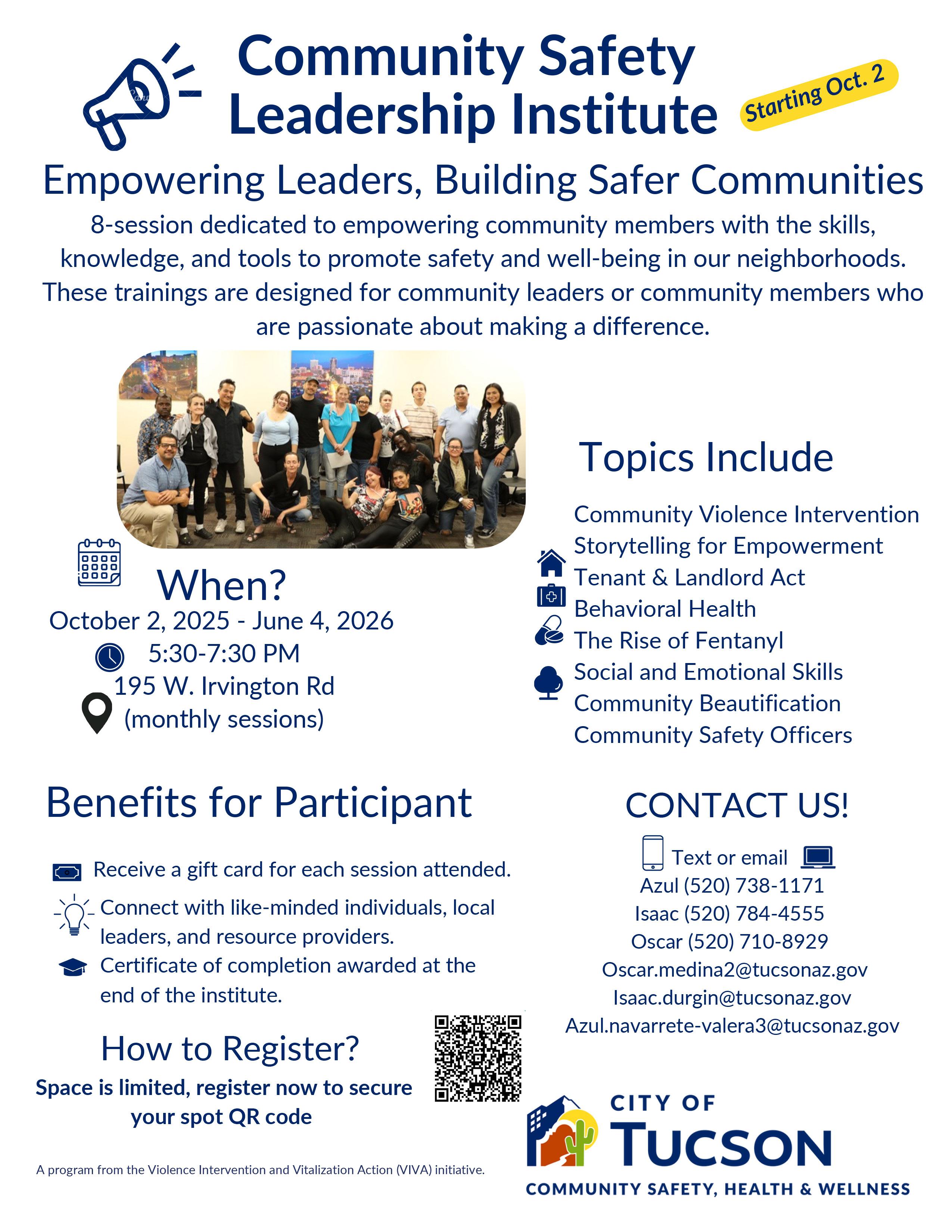 Community-Safety-Leadership-Training-Institute flyer