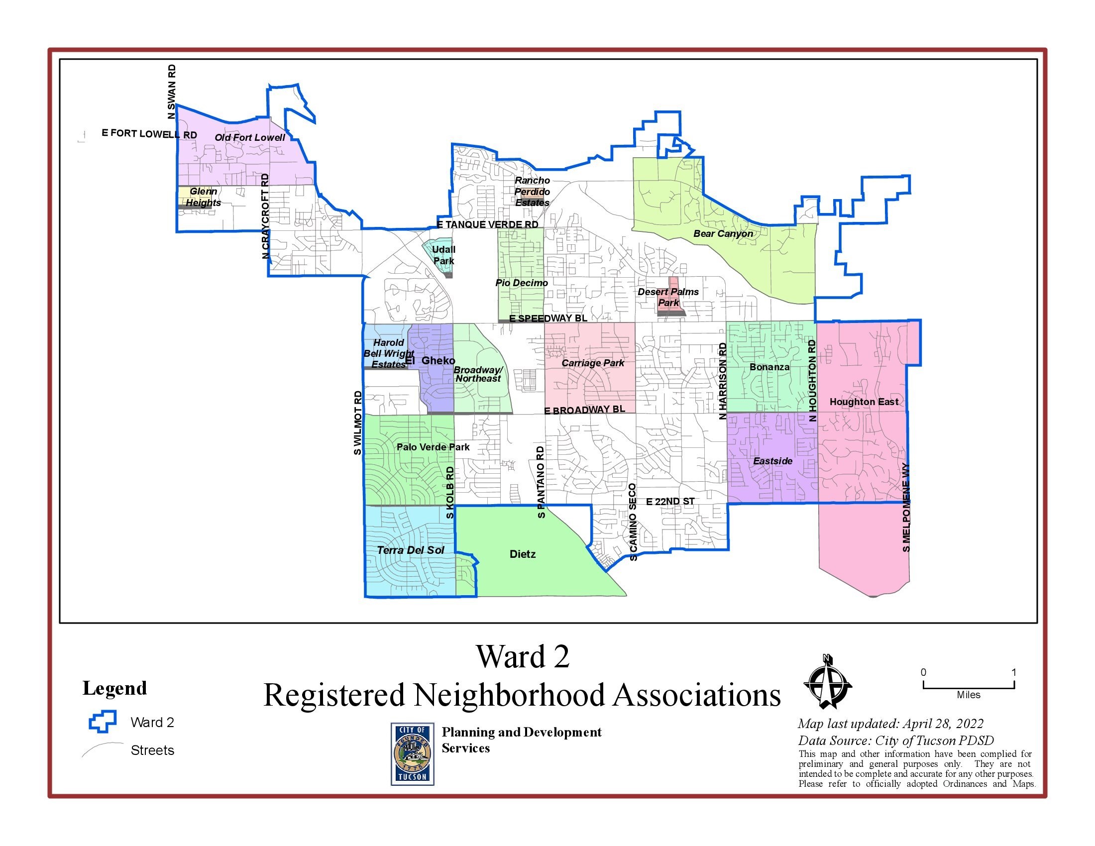 Ward 2 Neighborhoods and Maps City of Tucson