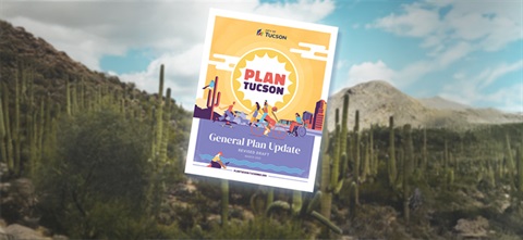 Plan Tucson logo over mountains